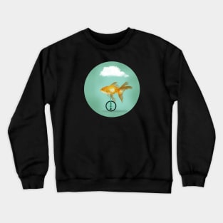 Unicycle Goldfish 02 Crewneck Sweatshirt